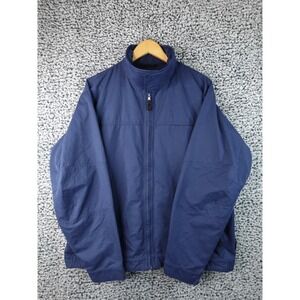 Columbia Jacket Mens Large Blue Fleece Lined Water Resistant Northern Utilizer